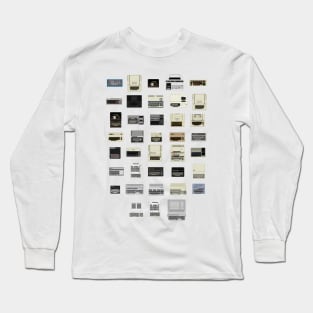Pixel History of Home Computers Long Sleeve T-Shirt